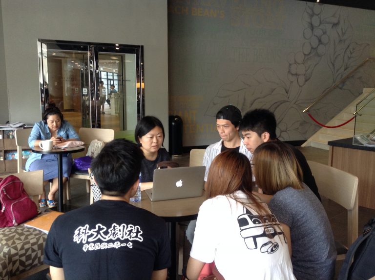 Dr. Du conducted her class outside of traditional classroom.