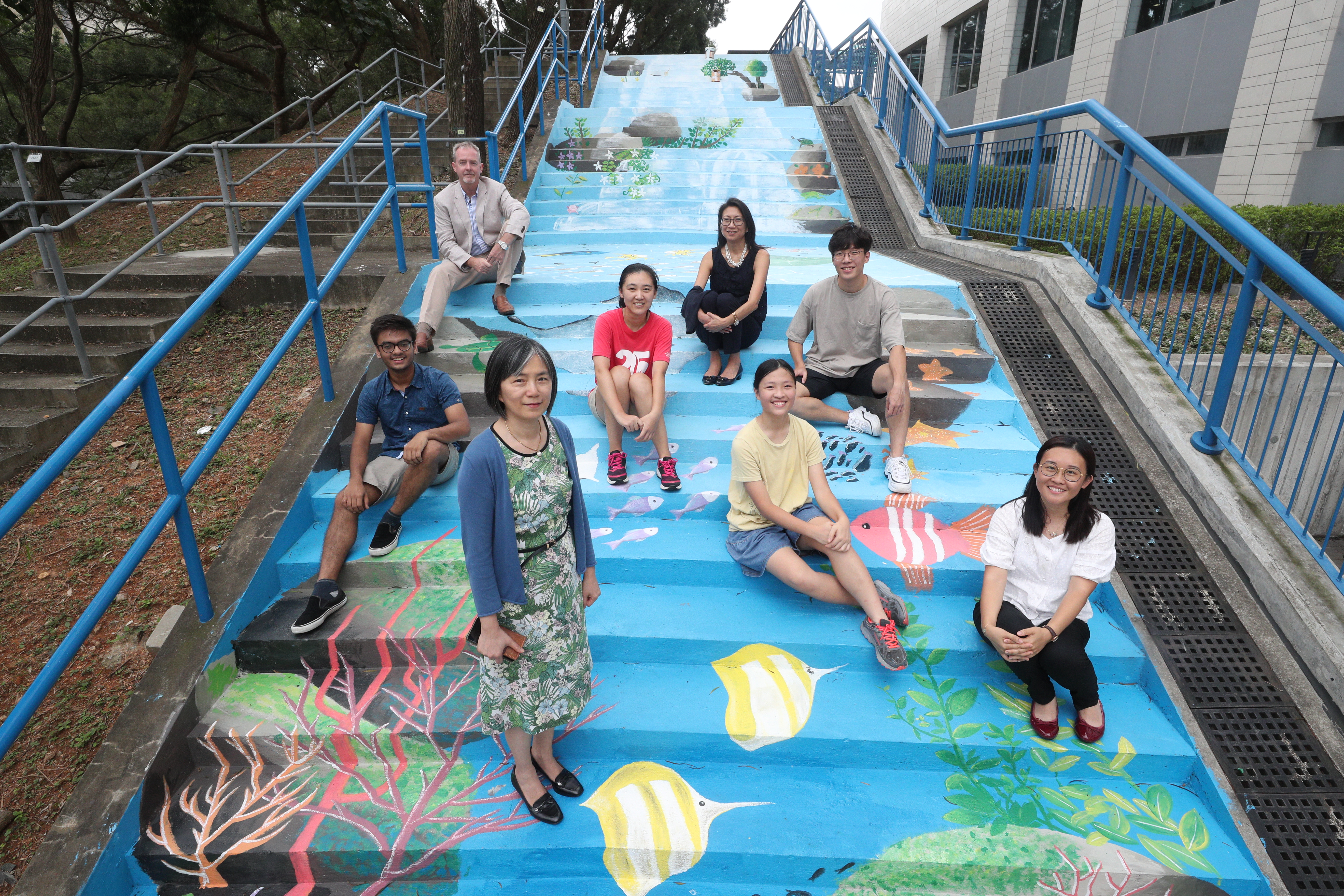 The Staircase Art series provides students with an amazing opportunity to collaborate with both acclaimed local and foreign artists.