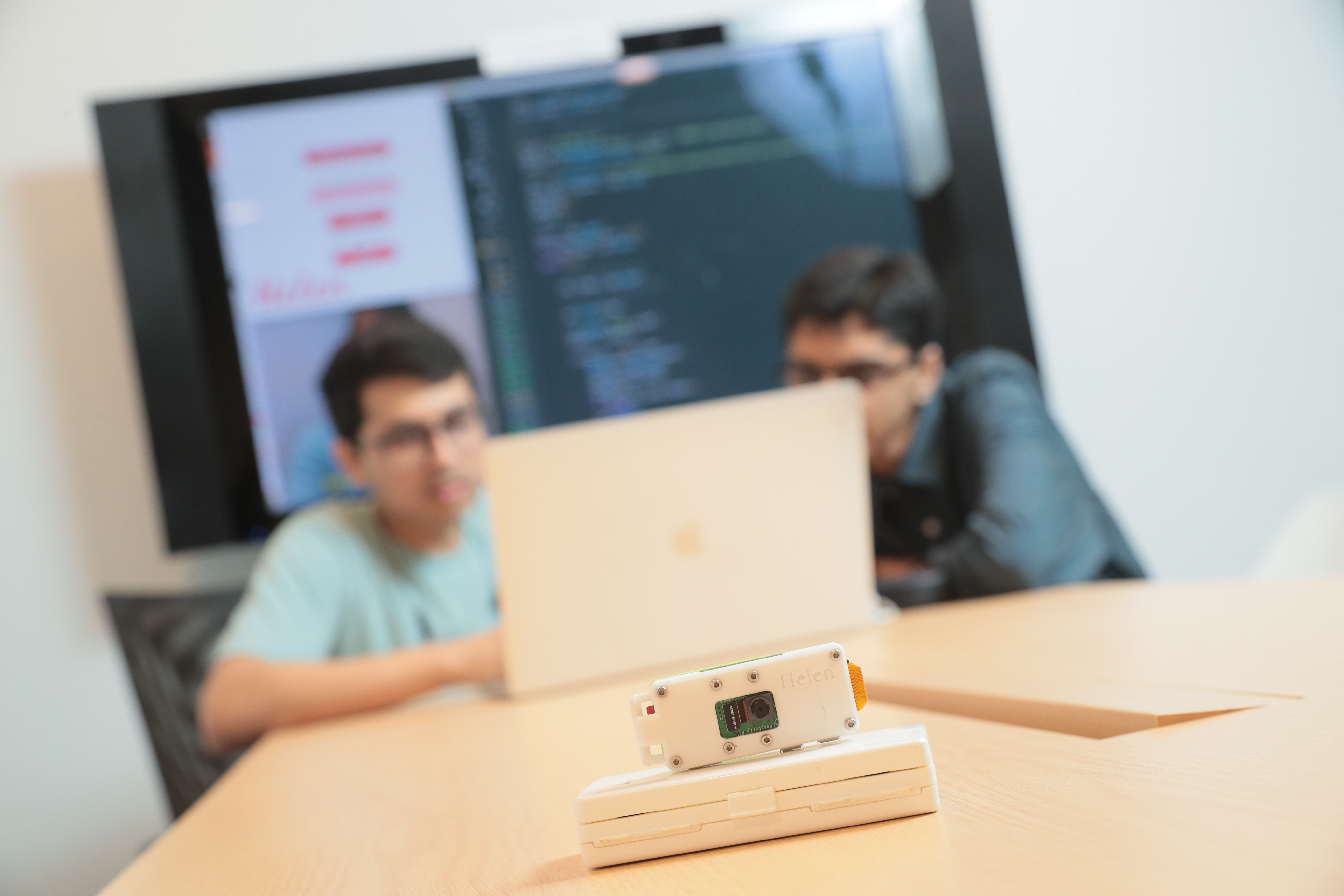 Helen is the first-ever wearable device that performs lip-reading. 