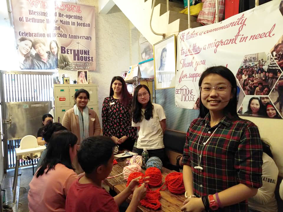 Prof. Groves initiated “service learning” by fostering partnerships with local NGOs to develop projects which provide students with diverse problem-solving opportunities. (Photo credit: Bethune House Migrant Women's Refuge)