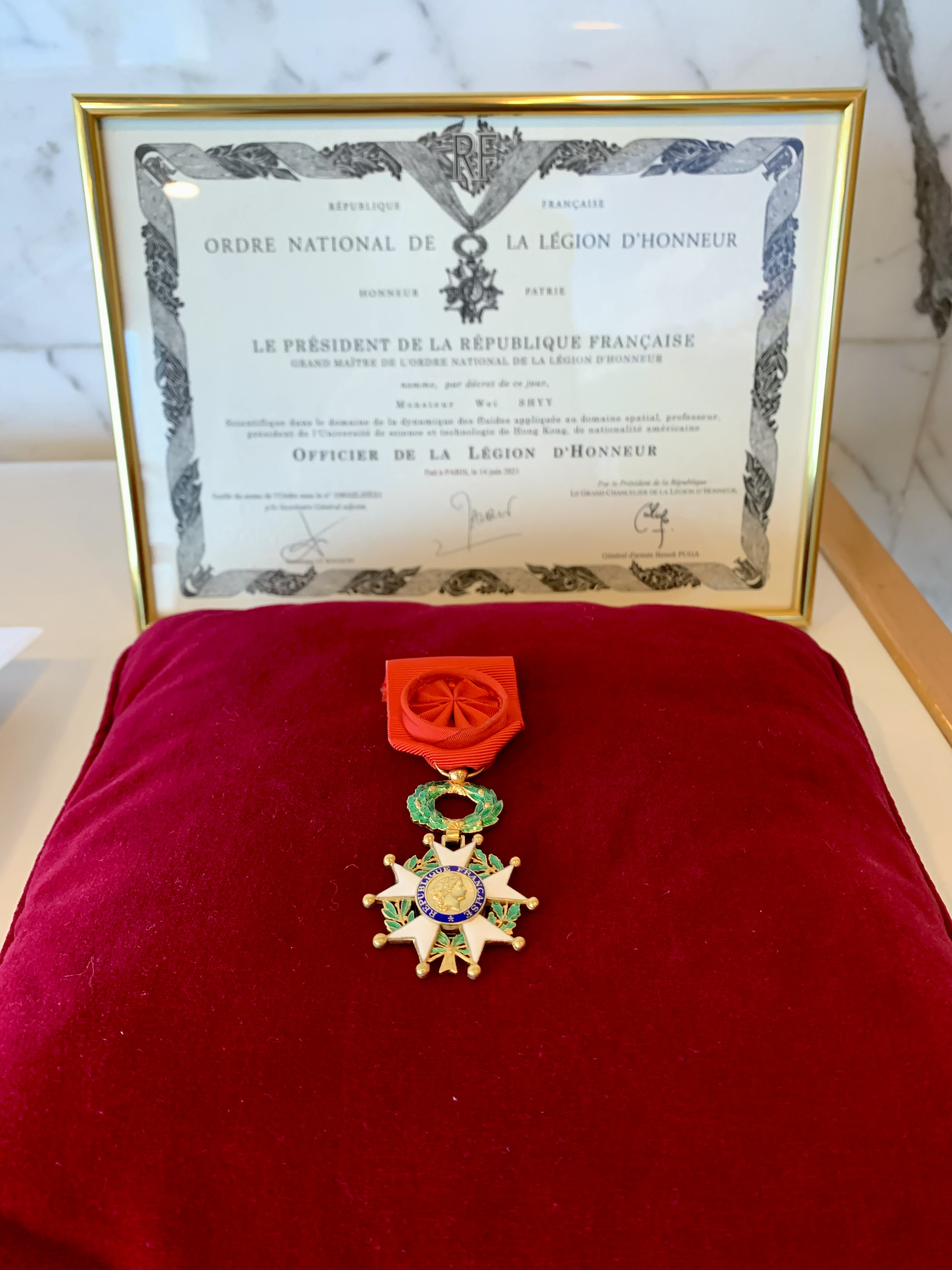 The Legion of Honour created by Napoleon Bonaparte in 1802, is the highest distinction bestowed by the French Republic. 