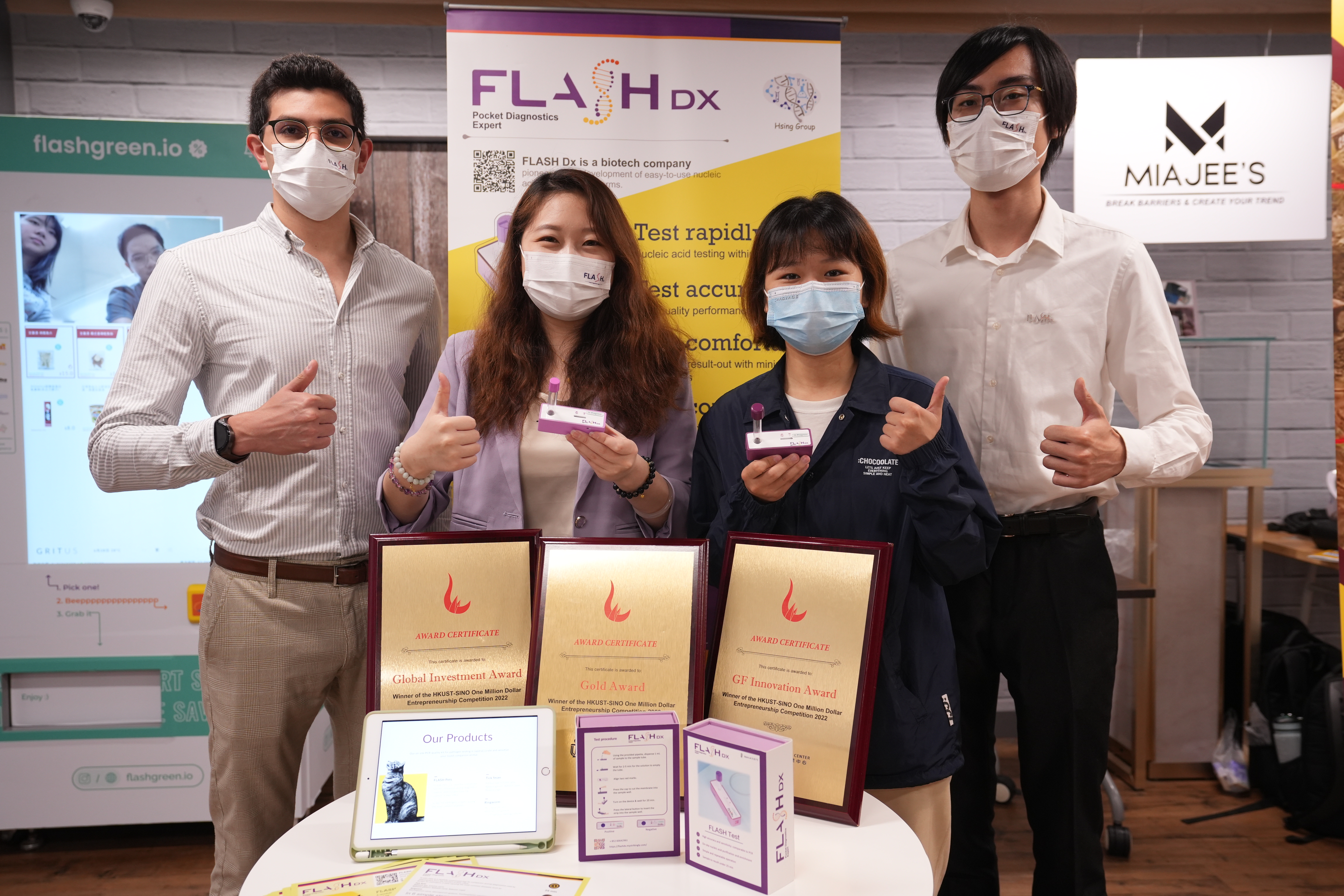 FLASH diagnostics wins Gold Award, Global Investment Award and GF Innovation Award