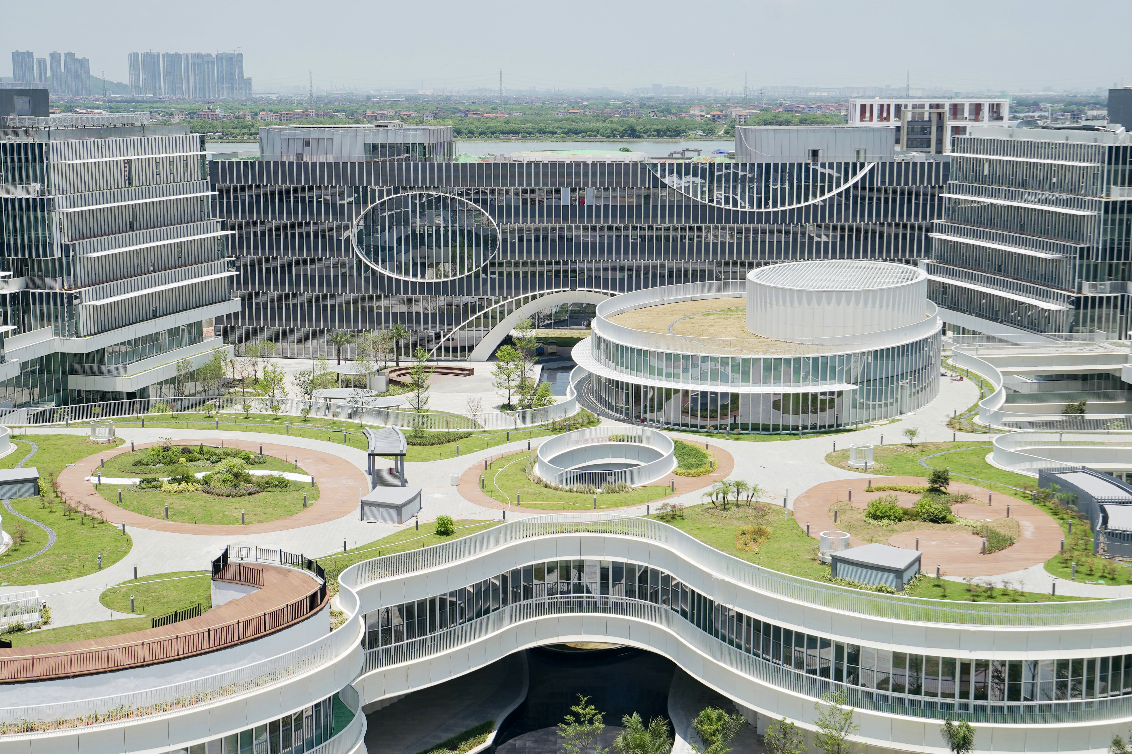 A bird's eye view of HKUST(GZ) campus.