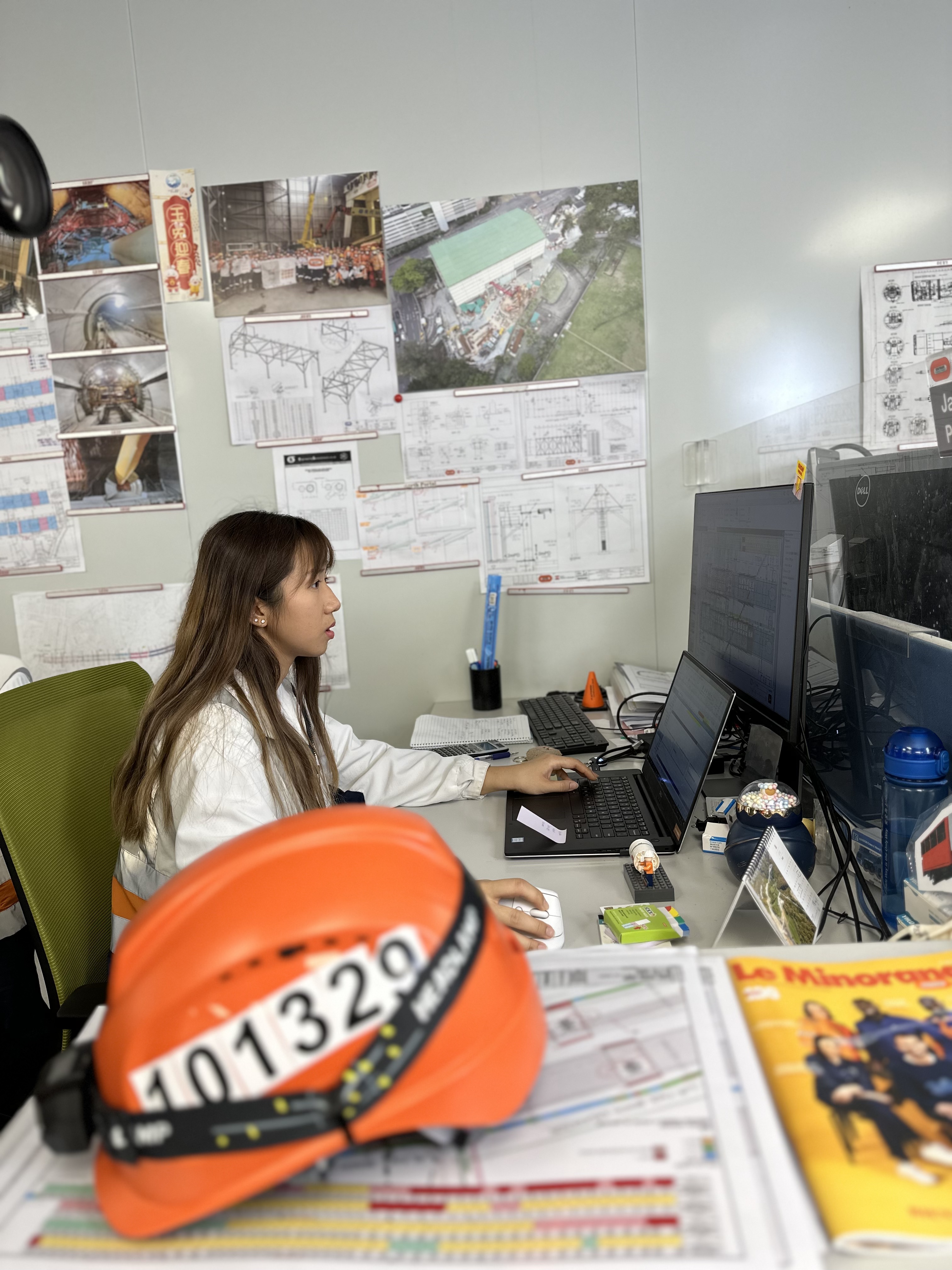 HKUST Civil Engineering graduate Janice PANG working at Dragages Hong Kong