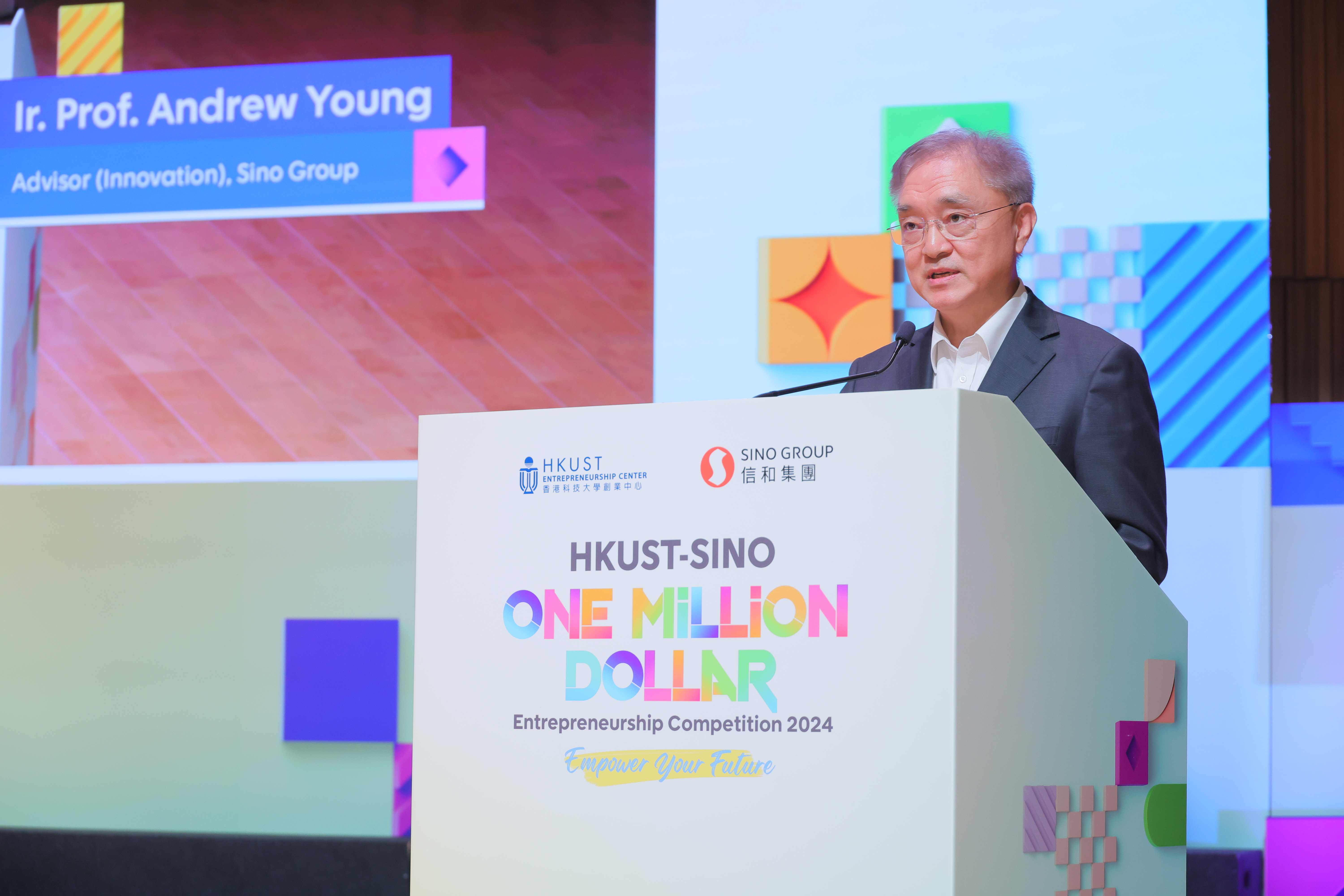 Ir Andrew YOUNG, Advisor (Innovation) of Sino Group and Adjunct Professor of the Division of Integrative Systems and Design at HKUST, hopes that the winning teams will continue their research and business development efforts, and contribute to the sustainable development of the innovation and technology sector.