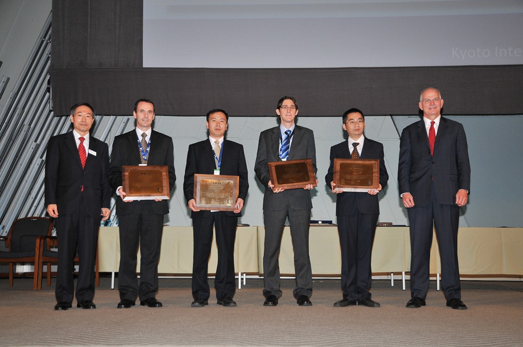  Prof Matthew McKay (third from right) with the Stephen O Rice Prize