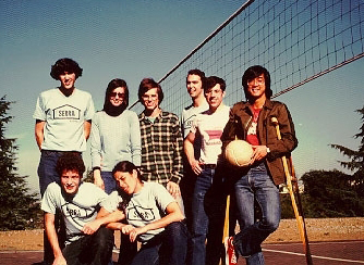  Prof Chan, the gleefully injured volleyball player at Stanford University.