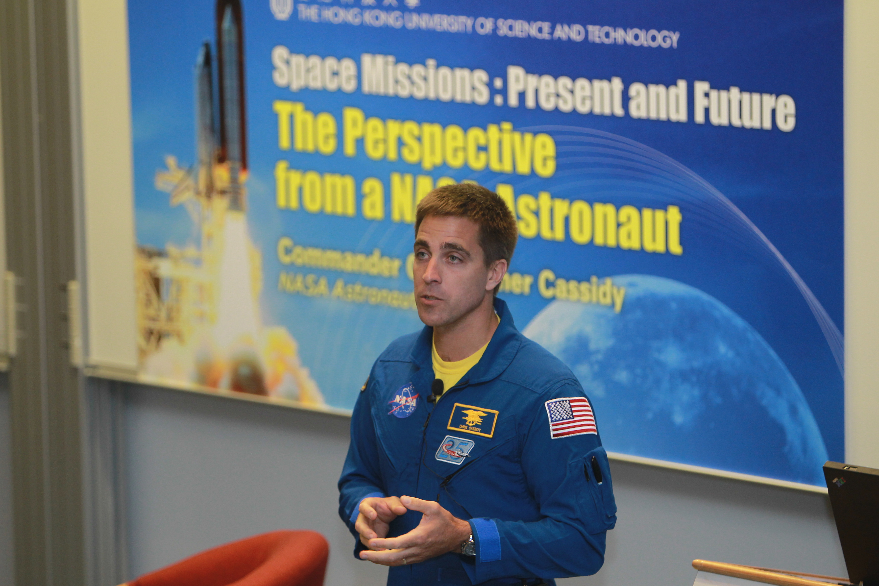  US Astronaut Christopher Cassidy talks about his recent space mission