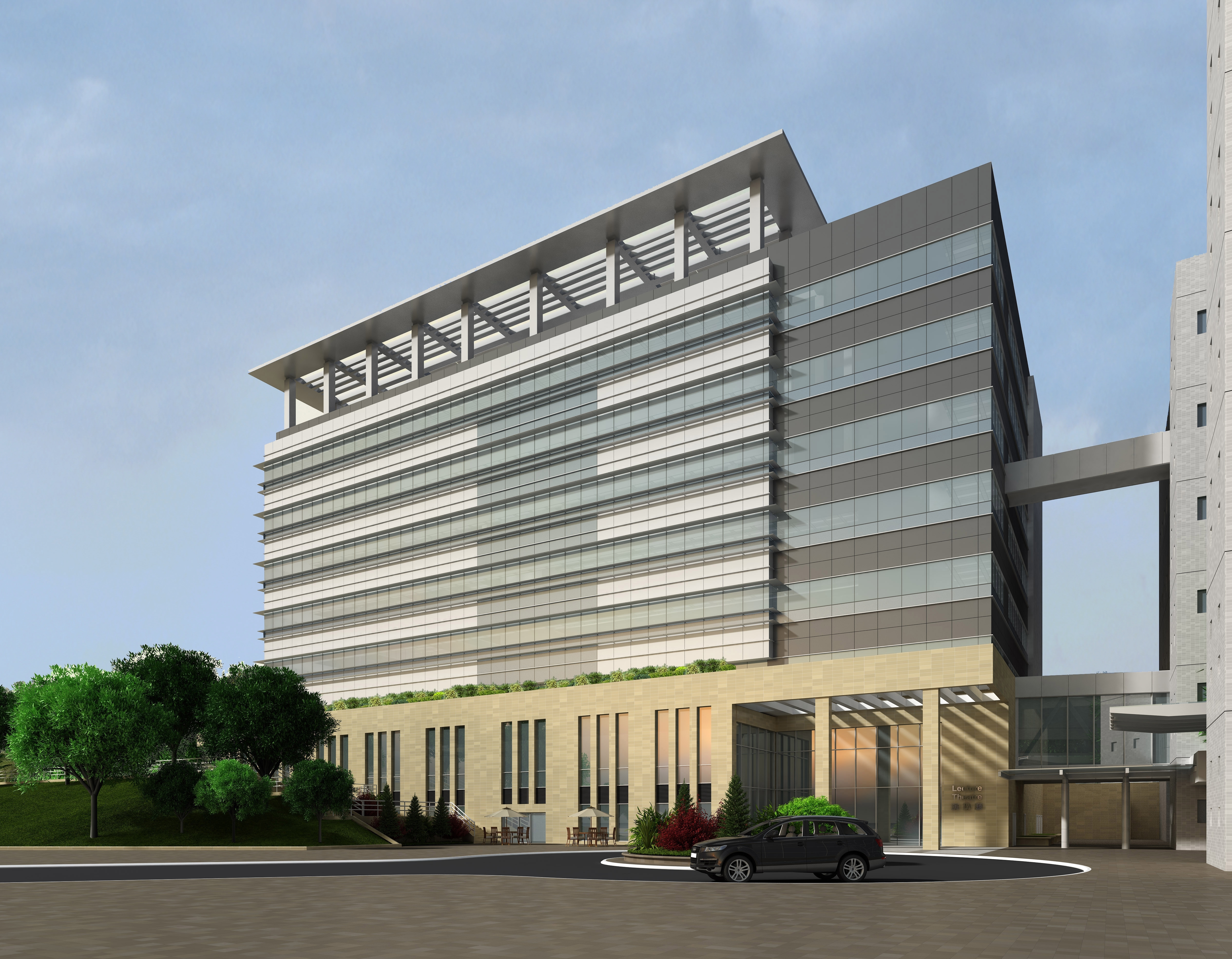 Exterior of the Research and Academic Building	