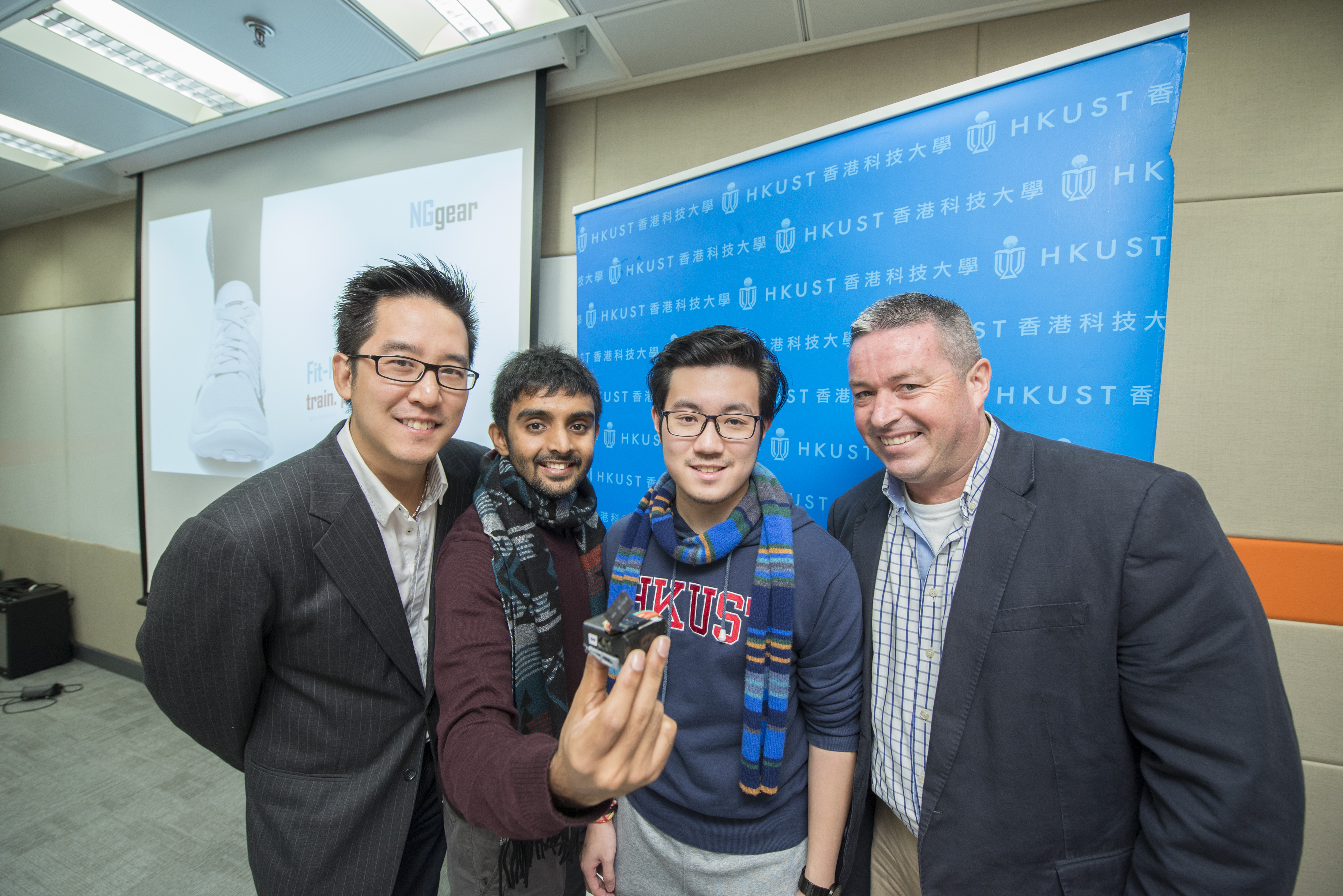  (From left) Prof Michael Sung, Mr Jitesh Chhabria, Mr Derek Yip and Mr Steve Monaghan.