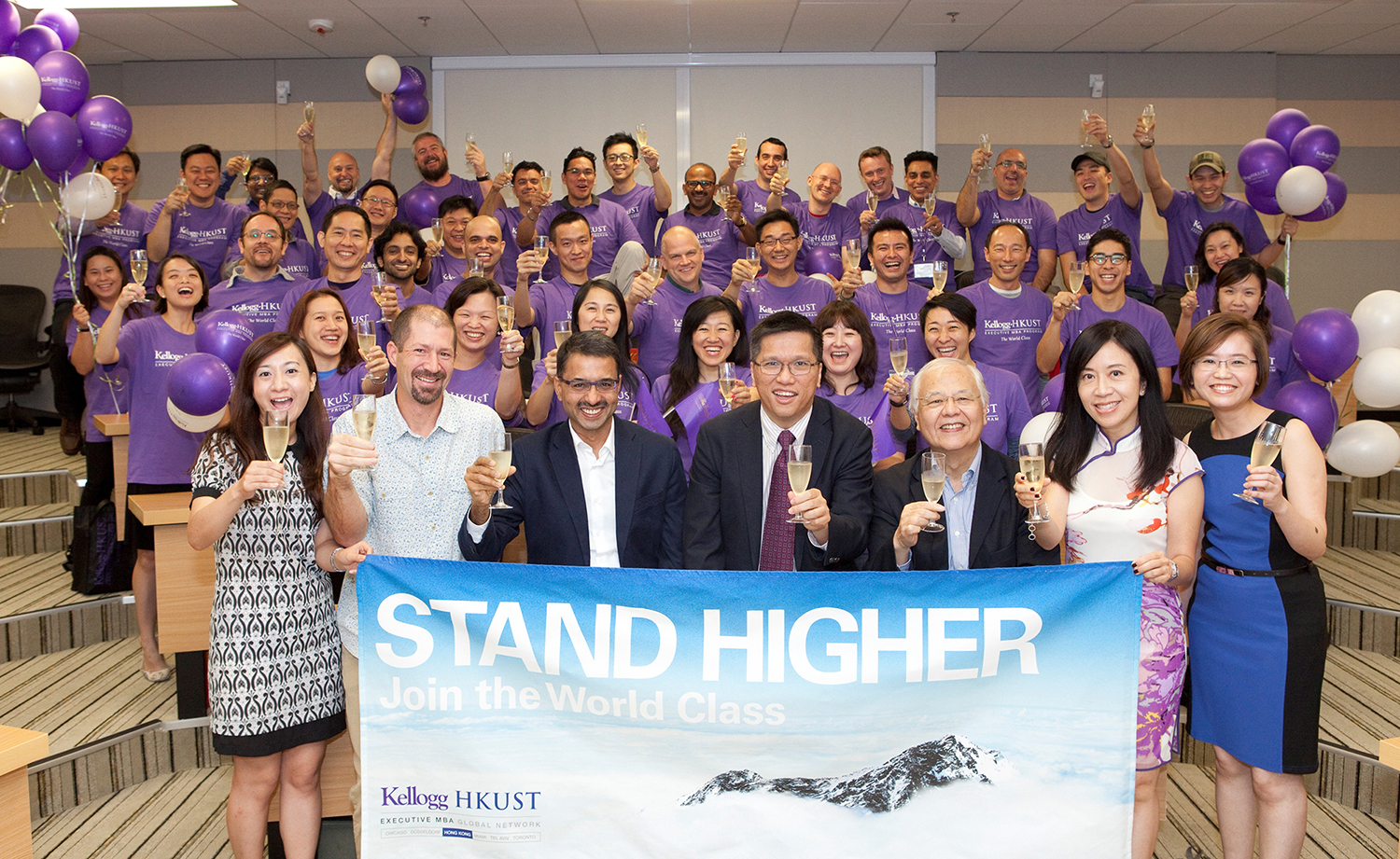  KH-EMBA Program faculty, staff and students cheer the success of the Program.