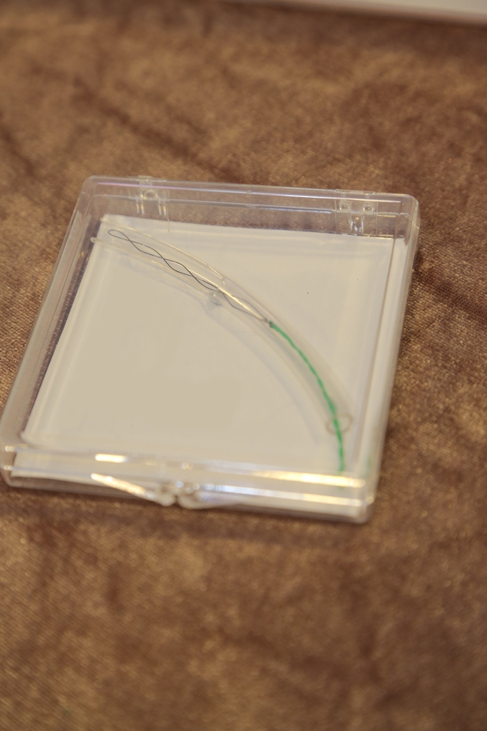  Clot retrieval device (for treating thrombotic stroke): targets to therma-mechanically remove the clot with minimal vessel wall contact.