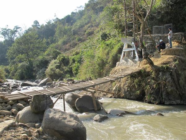 Original bridge built by villagers