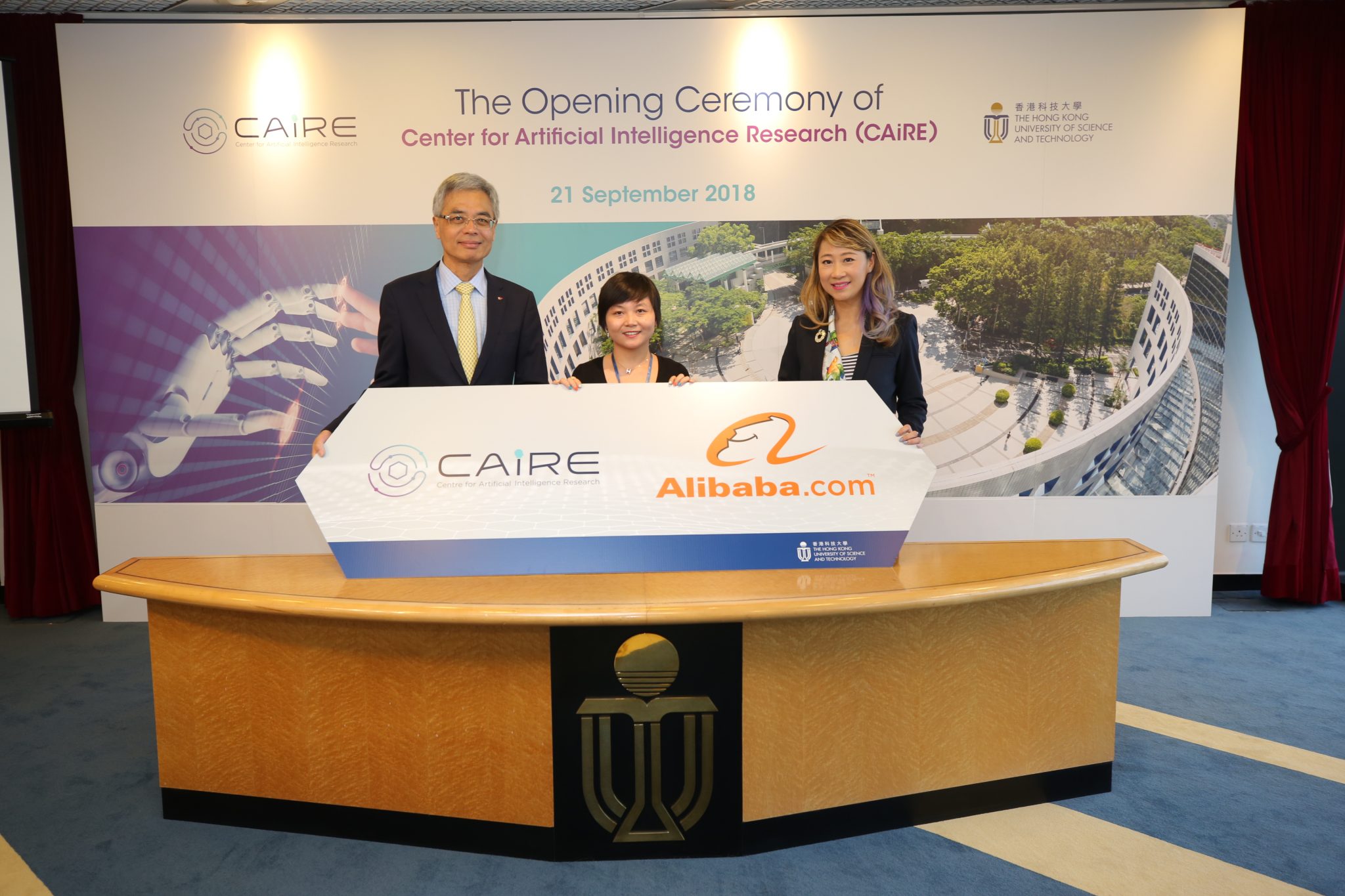  With Ms. Vivian SHI (middle), Project Management Expert in Technology Strategy Department, Alibaba.