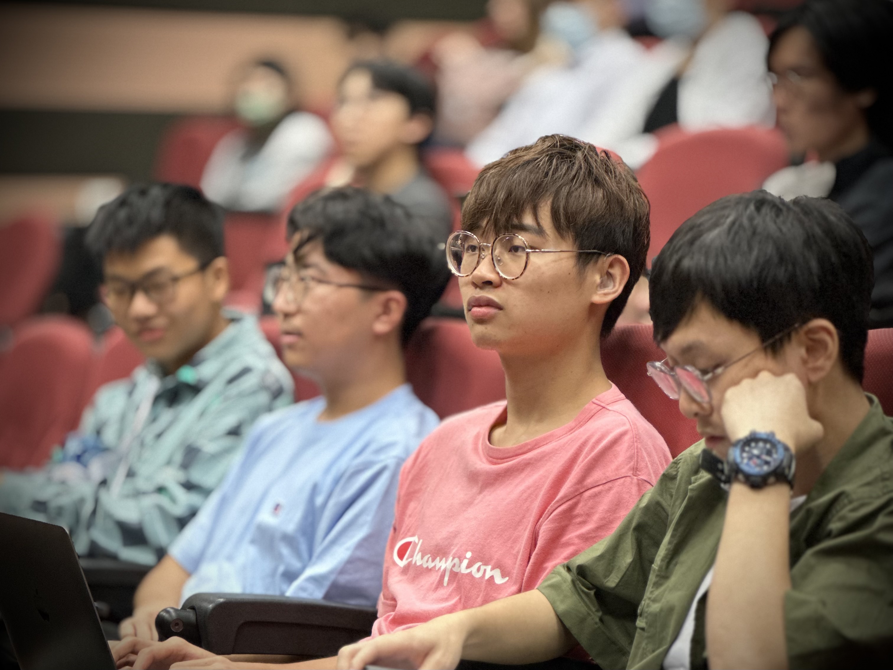 Bosco is attending lecture