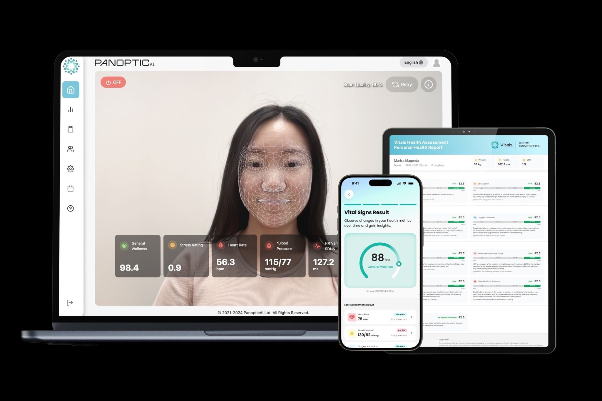 The app can analyze subtle changes in skin color captured by the smartphone camera to measure a range of vital signs in just 30 seconds.