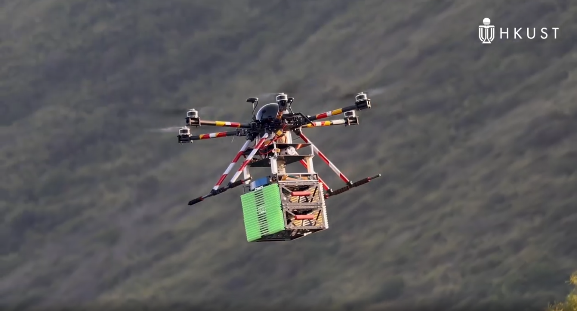 An automated UAV-based emergency delivery system developed by HKUST.
