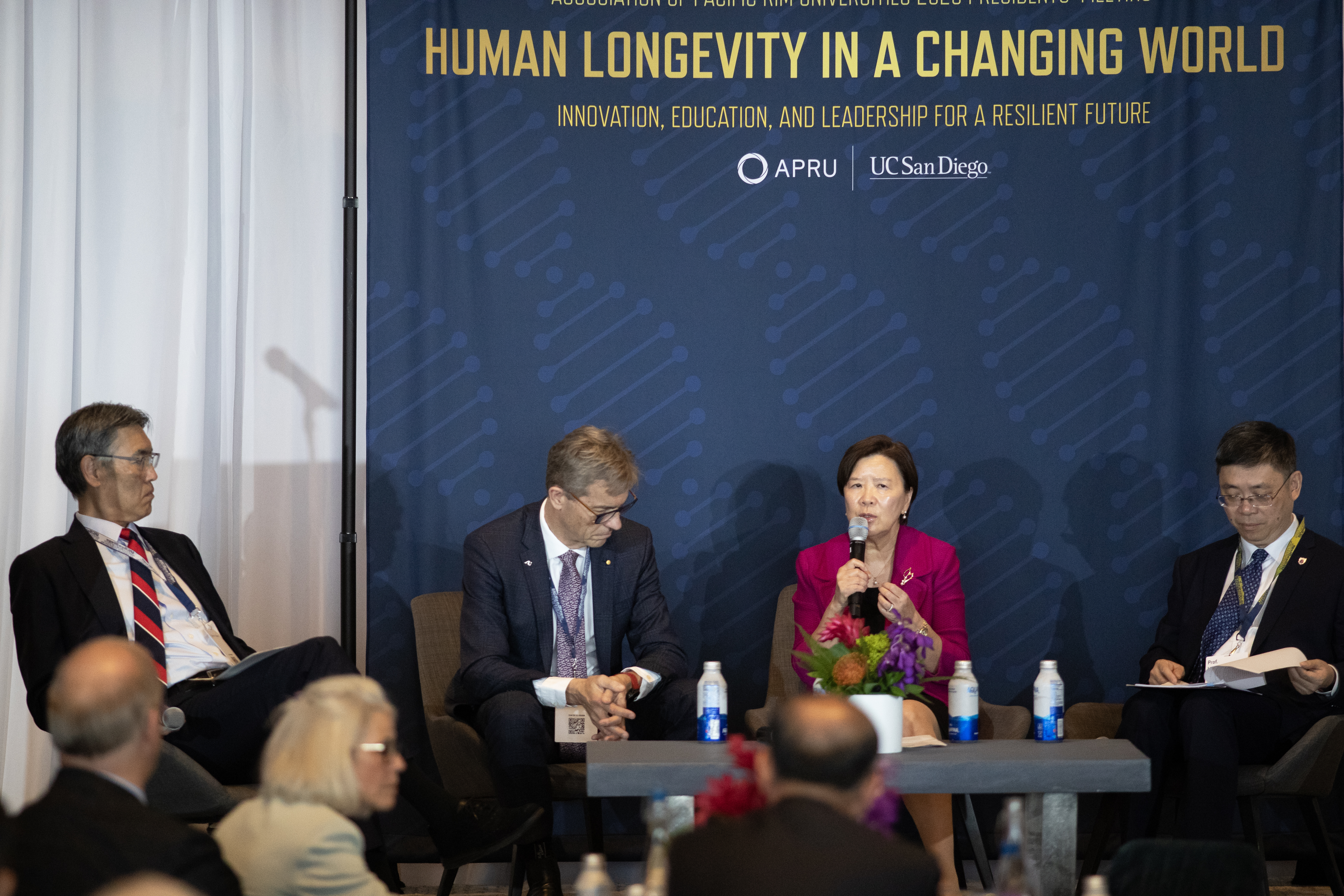 President IP shares her insights during the panel discussion titled: “AI and Longevity: Global Challenges and International Research Collaboration.”