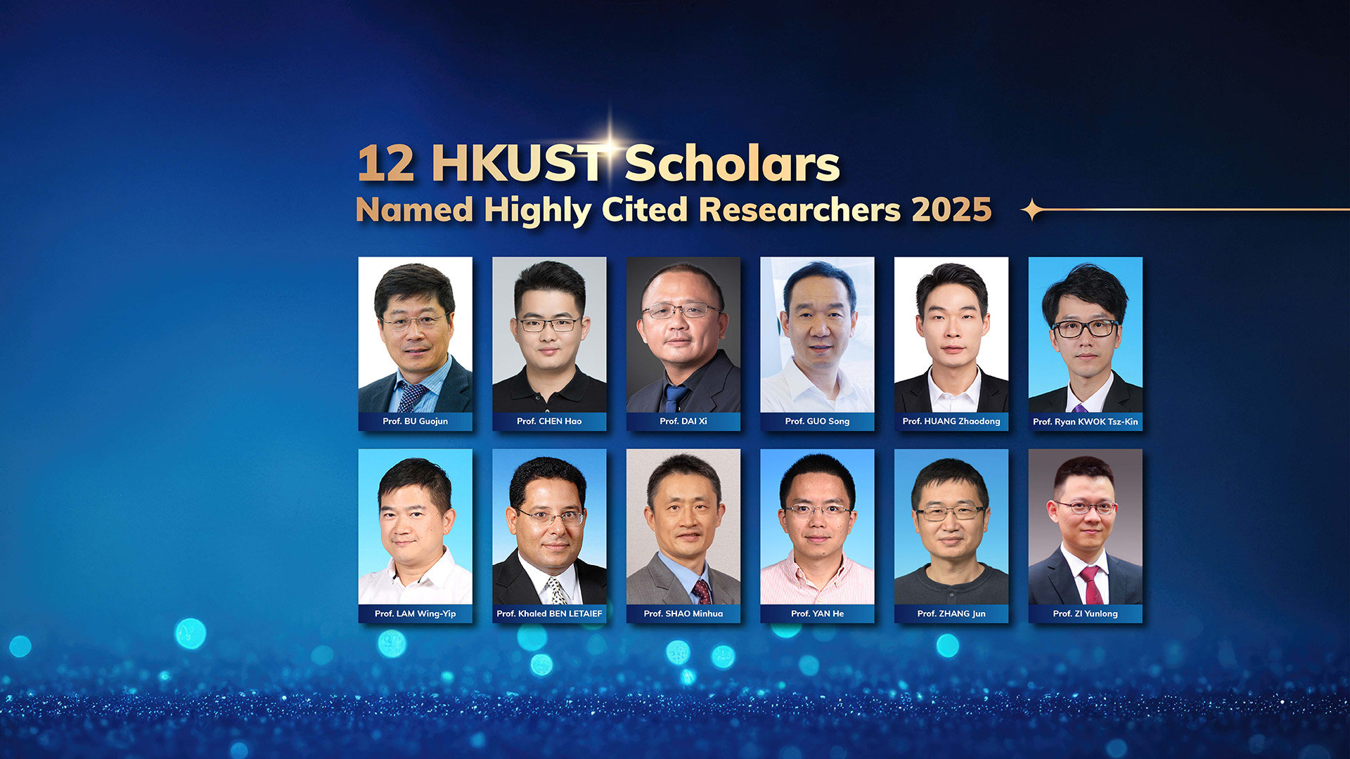 12 HKUST Scholars Named Highly Cited Researchers 2025