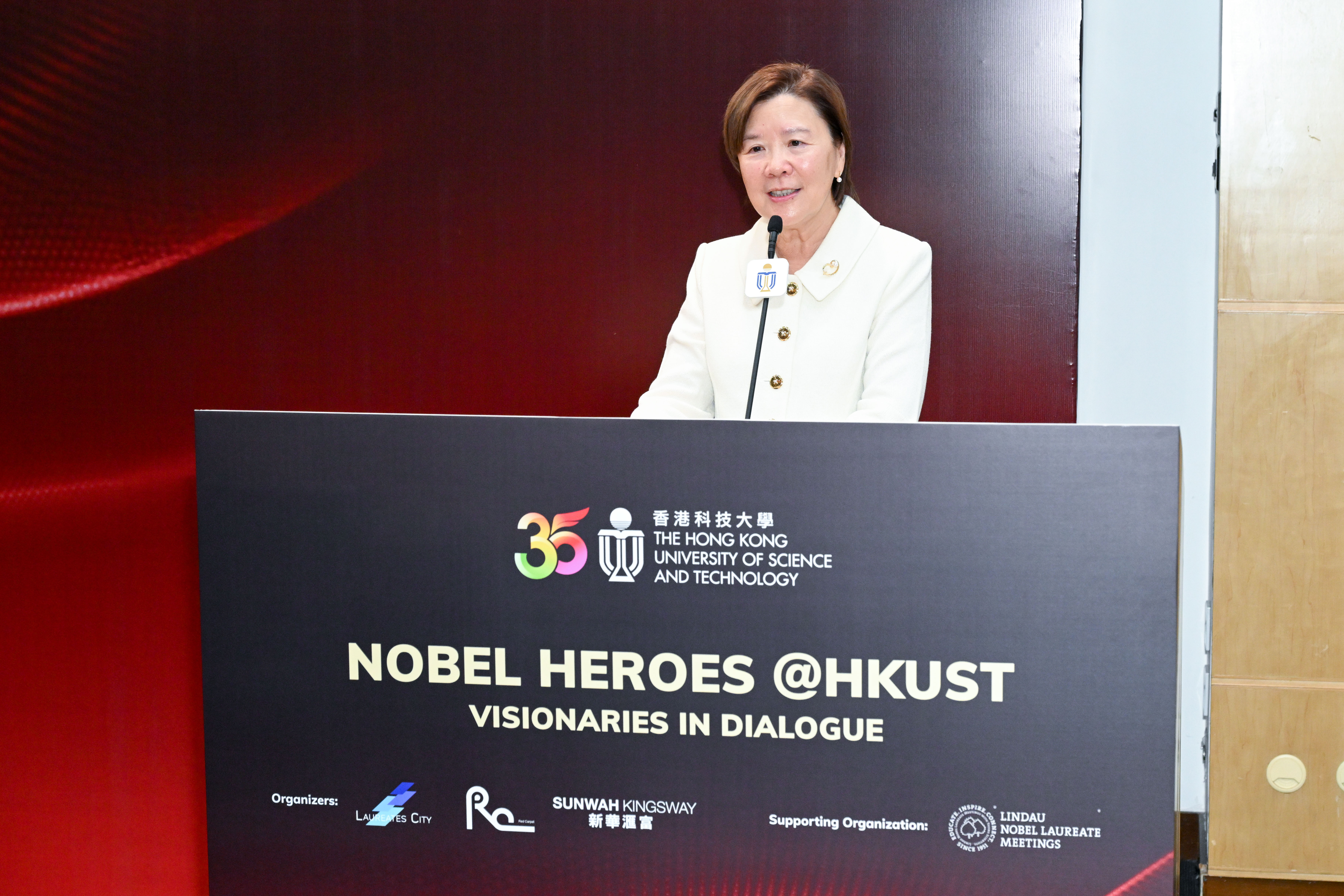 HKUST President Prof. Nancy Ip remarks, "Education is not a one-way transmission of facts; it is a vibrant dialogue that stretches the imagination and reshapes assumptions. The journeys of our Nobel Laureates exemplify the spirit of curiosity, creativity, innovation, and resilience that we strive to nurture at HKUST.” 