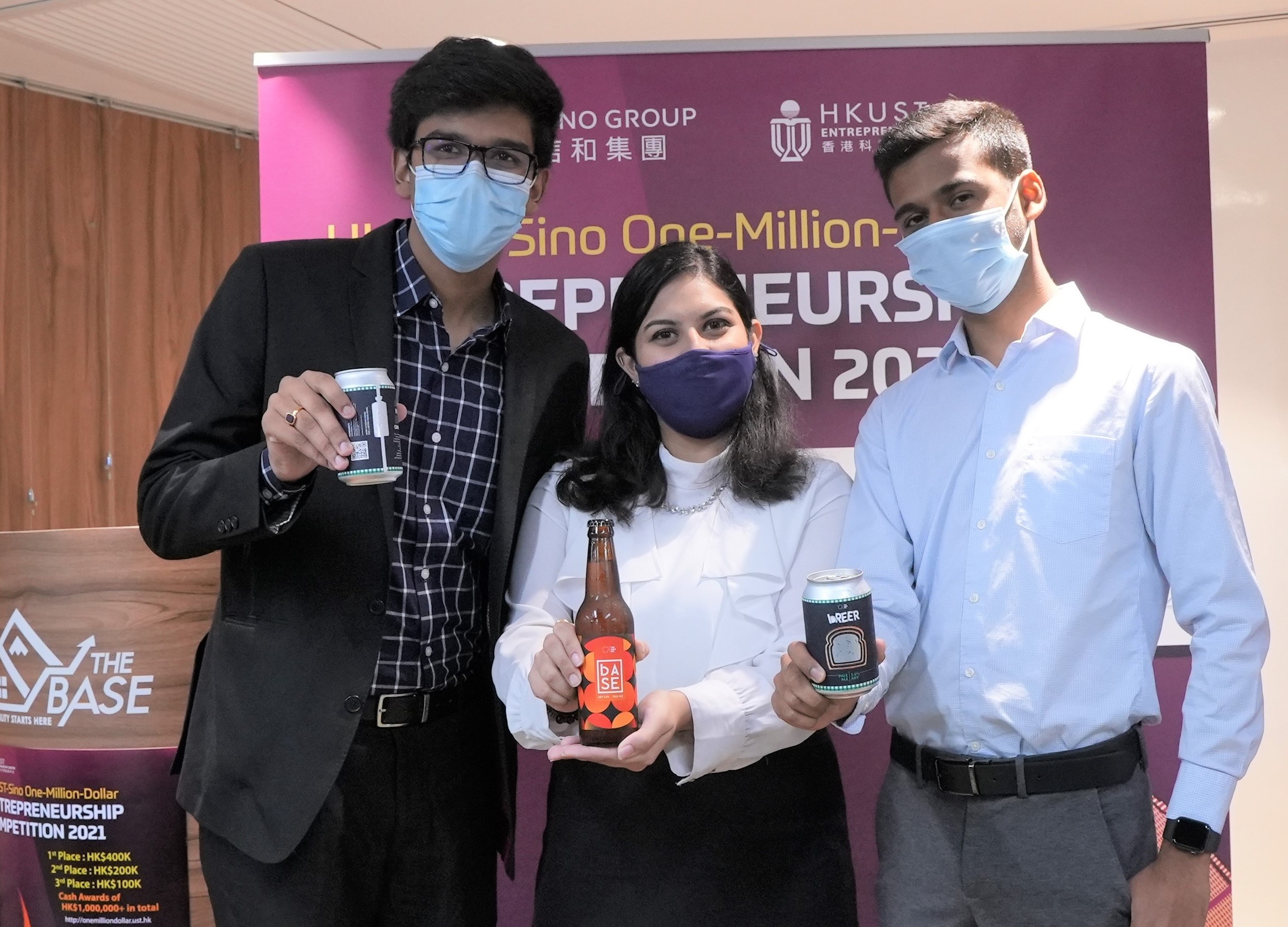 The Able Company team and their beer products.