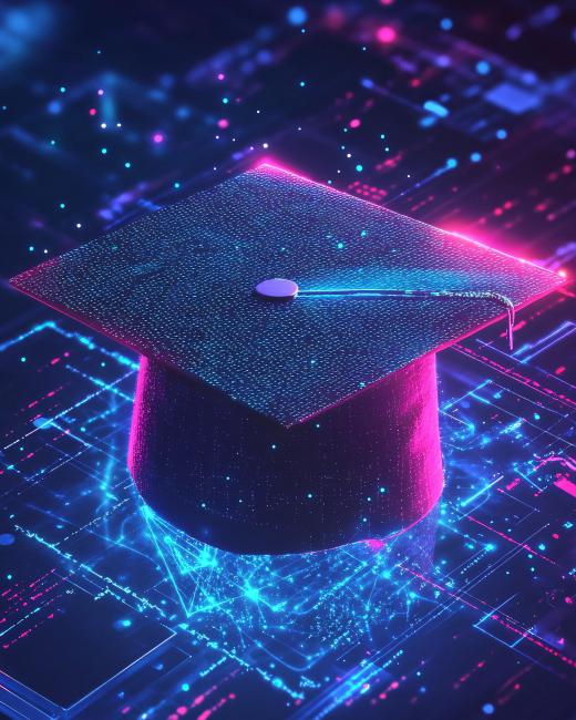 A digital graduation cap