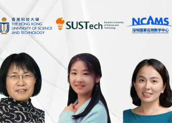 The research team comprised Prof. YU Jianzhen, Chair Professor of the Department of Chemistry and the Division of Environment and Sustainability at HKUST(left) and Prof. FU Tzung-May, Professor of the School of Environmental Science and Engineering at SUSTech and NCAMS (right), both corresponding authors, and Dr. Li Yumin, the first author of the study and a PhD graduate in Environmental Science, Policy and Management from the HKUST-SUSTech joint PhD program (center).