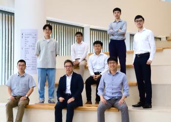 Dean of Engineering Prof. Hong K. Lo (front row, center) and his research team members