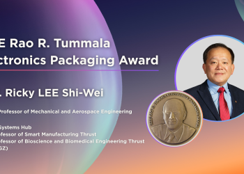 Prof. Ricky LEE Awarded Prestigious 2026 IEEE Rao R. Tummala Electronics Packaging Award for Outstanding Contributions to Electronic Packaging